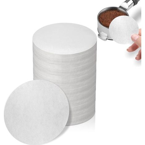 Lot de 1000 filtres à café non blanchis – 58 mm – Pour porte-filtres machines expresso – Papier jetable (1/5)