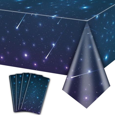 4er Set Weltraum Tischdecken 220x130cm Sternenhimmel Party Deko