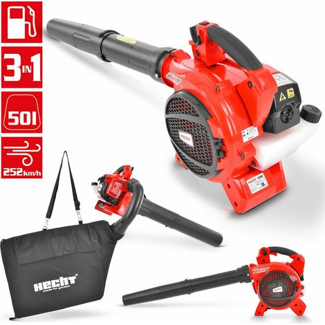 Bb-Loisir – Aspirateur souffleur broyeur thermique 3 en 1 – Vitesse 252 km/h – Volume sac 50 l – Moteur 2 temps pour performance optimale