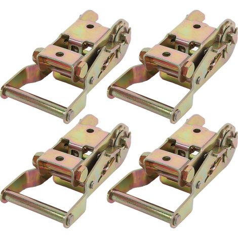 Tendeur de Sangle à Cliquet 4PCS pour Sangle 1-1/16 Carbone Capacité 1500KGS Serrage et Sécurité Rack (1/5)