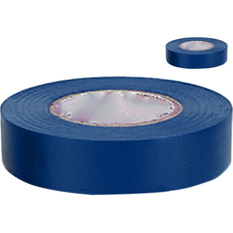 Ruban isolant universel en PVC pour applications électriques, résistant à la haute tension (600 V), fournitures industrielles, bleu, 1600 (20 mètres) (1/5)