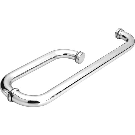Poignée de porte de douche en acier inoxydable, accessoire de porte vitrée pour salle de bain, kit de fixation pour cabine de douche. (1/5)