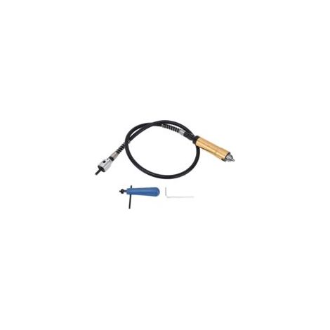 Mandrino ad albero flessibile, mandrino con cavo di prolunga, mandrini per trapano ad albero flessibile in lega di alluminio e gomma ABS, da 0,3 a 6,5 mm - Crezuo