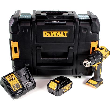 Perceuse à percussion sans fil DeWalt DCD 709 M1T 18 V 65 Nm + 1 batterie 4,0 Ah + chargeur dans un coffret TSTAK (1/4)