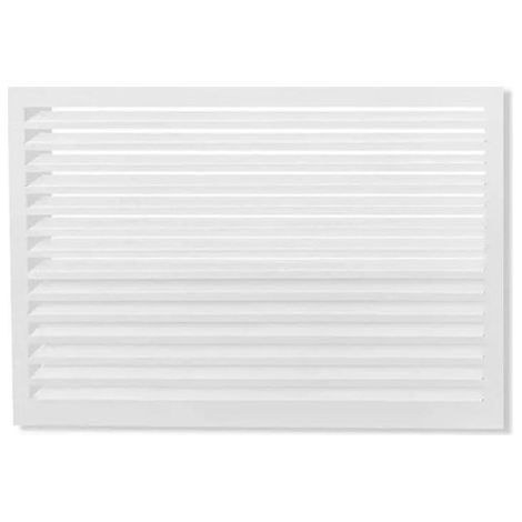 Panneau habillé pour cache climatiseur en aluminium blanc 9010 – Taille S – Hauteur 690 mm – Largeur 940 mm – Résistant aux intempéries – Decoclim