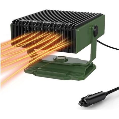 Chauffage de Voiture, 12V 150W Chauffage Portable de Voiture Anti-buée Dégivreur de Pare-Brise, Portabilité Chauffage Allume Cigare, Radiateur Soufflant Voiture pour Toutes Les Voitures (1/4)
