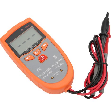 Multimètre numérique intelligent portable FS8331 avec écran LCD - Testeur de tension et de courant industriel (1/5)