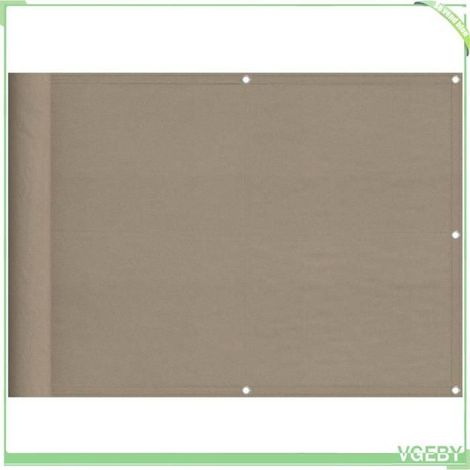 Paravent de balcon - FAFEICY - 4000235 - Taupe - 75 x 700 cm - 100% polyester oxford (revêtement PU) (1/5)
