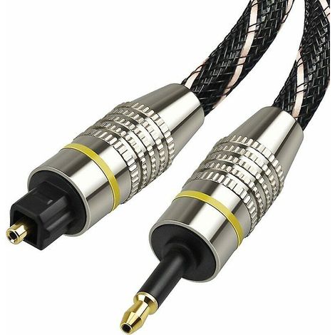 Câble audio numérique Toslink vers mini Toslink, câble optique SPDIF 3,5 mm, 5 m (1/5)