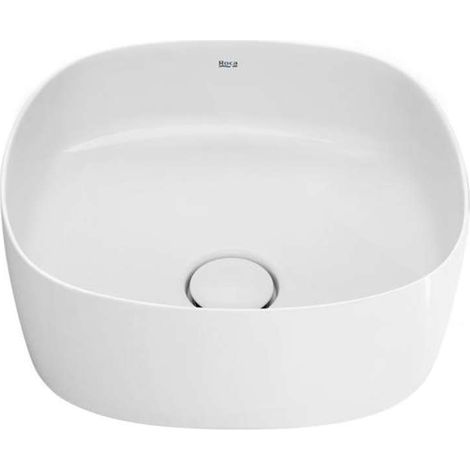 Lavabo de sobre encimera FINECERAMIC® 370 mm SOFT INSPIRA - ROCA Color: Blanco (1/5)