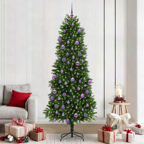 Árbol de Navidad con 300 LED con soporte Verde 240 cm PE (1/5)