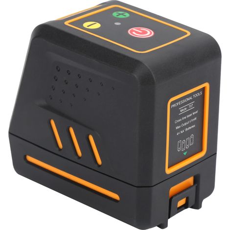 Niveau laser T07 rouge IP54, outil de nivellement portable mini 2 lignes, mesureur mural pour chantier construction (1/5)