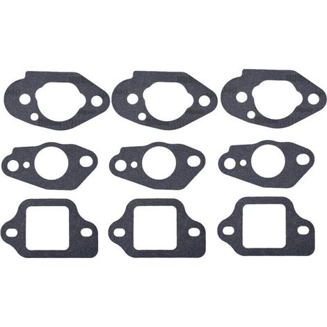 3 Ensembles Compatible avec joints de carburateur pour tondeuse à gazon Honda GCV135 GCV160 GCV190 GSV190 HRS216 HRT216 HRB216 HRR216 HRZ216 Remplace 16212-Zl8-000 16221-883-800