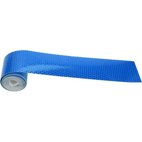 Ruban réfléchissant adhésif 5cm x 3m pour véhicules, remorques et équipements de sécurité, couleur bleue