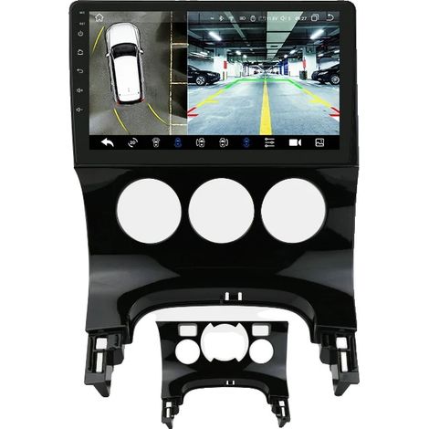 Sistema de navegación para coche, pantalla táctil, soporte multimedia, compatible con Peugeot 3008 2009-2015, S8PNC con cámara 360. (1/2)