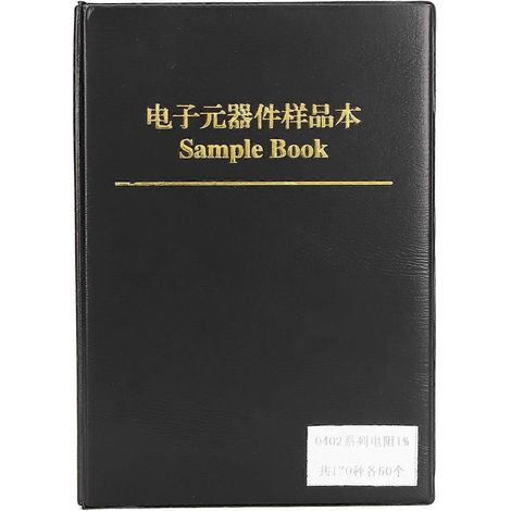 8500 Stück SMD-Widerstands-Kombinationsmusterbuch, 170 Typen, hochpräzise Chipwiderstände 0402 für Laborzwecke