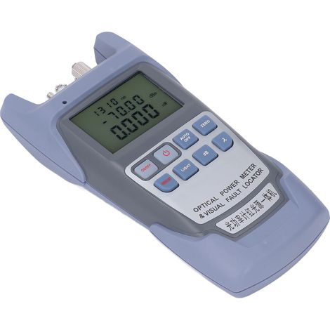 Testeur de fibre optique 650nm, 7 longueurs d'onde, puissance lumineuse précise, détecteur de défauts 30mW, compteur optique haute exactitude. (1/5)