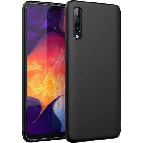 CUSTODIA IN SILICONE NERA PER SAMSUNG GALAXY A50 FLESSIBILE SOTTILE SM-A505F (1/5)