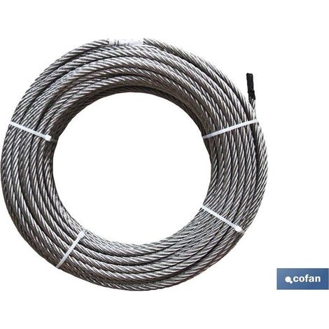 Rotolo Di Cavo Zincato 50M 2mm D-1770 6x7+1