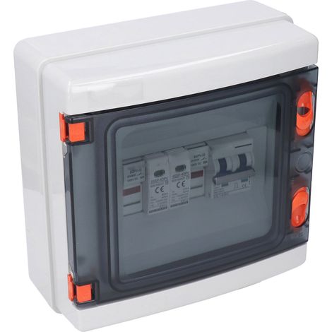 DC1000V PV-Kombinationsbox Wasserdicht 1 in 1 Out Solar-Kombinationsbox mit 15A Sicherung 16A Leitungsschutzschalter (1/5)