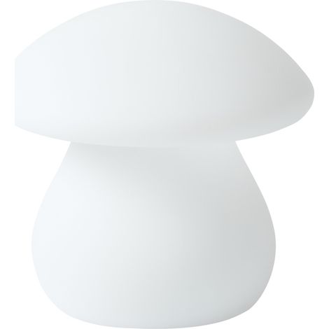 Lámpara de mesa LED seta de exterior material sintético IP54 impermeable con mando a distancia blanco Tuira (1/5)
