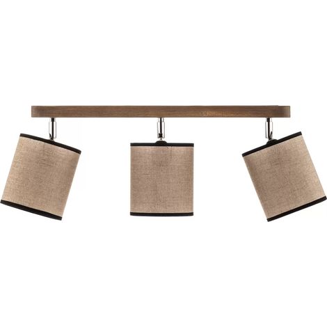 [NEUWERTIG] Euluna Deckenstrahler Tubo Deckenlampe Hängeleuchte Kiefernholz Beige 3 Flammig B-Ware