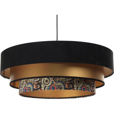 Suspension triniti - Noir intérieur doré et décoration (1/5)