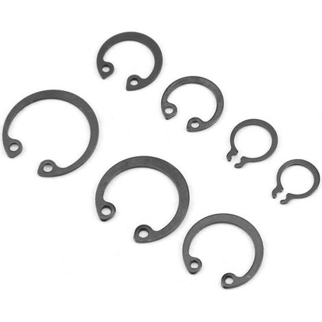 Anneau élastique Clip en C 225pcs Ensemble de Coffret d'assortiment de Circlips Interne et Externe bricolage clou (1/4)