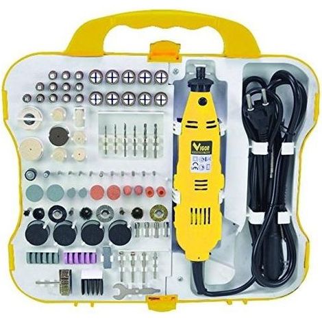 Multiutensile rotativo Vigor Vum-165 in Kit 165Pz Watt 130