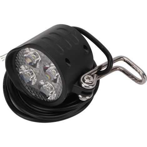 Phare LED pour Vélo et Scooter Électrique, 4 Modes Lumineux, Klaxon Intégré, Antidérapant et Étanche (1/5)