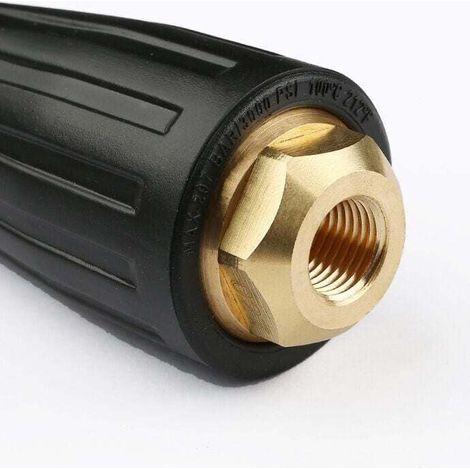 Ugello rotante ad alta pressione 3000 PSI ugello turbo per idropulitrici con attacco rapido da 1/4", 030 (nero)