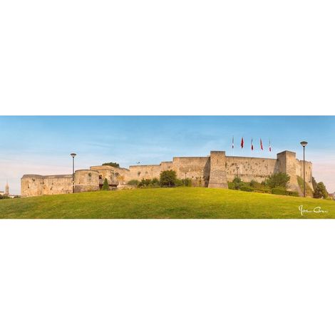 Tableau sur toile château de caen 3 30x97 cm - Impression sur Toile Murale Décorative - Image imprimée en HD sur Toile - Toile sur Châssis en Bois FSC - Fabriqué en France (1/4)