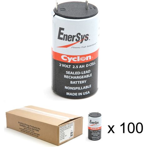 Enersys - Batterie cyclon Enersys 0810-0004 (D cell) 2V 2.5Ah F4.8