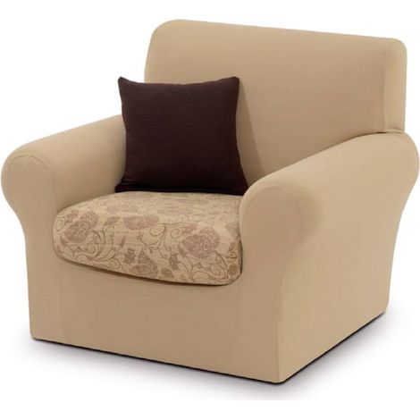 Copriseduta Sofa Cover In Fantasia Disegno RS, misura3 PosticoloreRS 200 Beige (1/2)