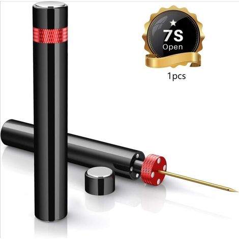 Tire-bouchon à pression d'air 7S – Ouvre bouteille vin en 7 secondes – Matériau ABS et acier inoxydable – Léger et portable 45g – Accessoire sommelier (1/5)
