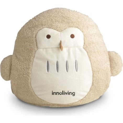 Innoliving INN-768G Termoforo Elettrico Cordless Gufo Peluche Scaldamani e Scaldapiedi 360W autonomia 4-6 ore colore Beige (1/2)