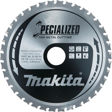 Lame de scie Makita pour le métal 185 x 30 mm - 38 dents