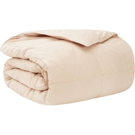 Edredón de Todo el Año Beige 140 x 220 cm 100% Kapok natural