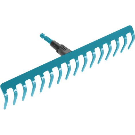 Râteau de jardin Combisystem : râteau pratique avec 16 dents, accessoire idéal pour ratisser, désherber et travailler le sol, largeur de travail 41 cm, pour tous les manches cs (3179-20) (1/4)