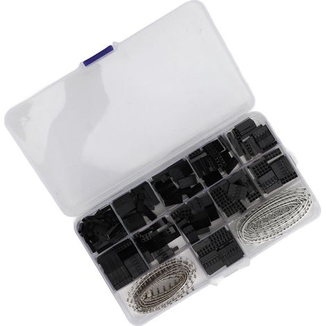 620 connecteurs à broches mâles et femelles de 2,54 mm pour câbles de connexion, destinés aux voitures, ordinateurs et cartes de circuits imprimés. (1/5)