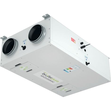 Recuperatore calore 250mc/h tipo a ppe efficienza 90% brofer rdcd25askhc