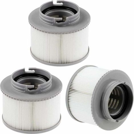 Vtizikl Filtro de 3 piezas para MSPA FD2089, cartucho de filtro MSPA, cartucho de filtro reutilizable Spa Lite para piscinas inflables MSPA de todos los modelos (1/4)