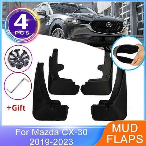 4x Schmutzfänger für Mazda CX-30 CX30 DM 20192023, vorne und hinten, Spritzschutz, Radlaufschutz, Kotflügel-Schmutzfänger, Autozubehör (1/5)