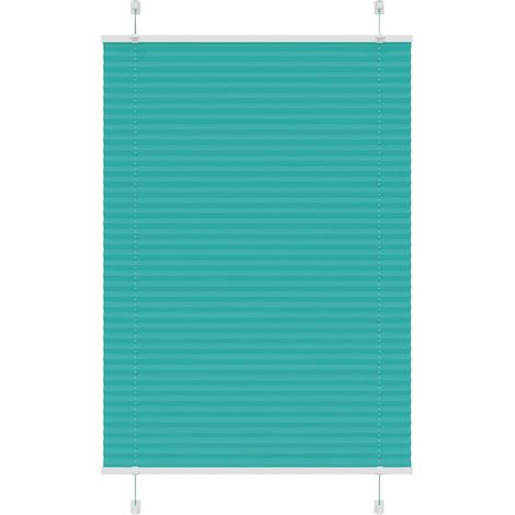 Plissee Petrolgrün 85x100 cm Stoffbreite 84,4 cm Polyester