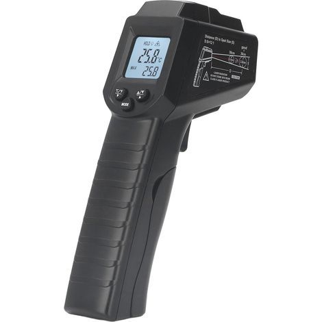 Infrarot-Thermometer, berührungsloses Laser-Thermometer -50℃-550℃ (-58℉-1022℉) mit Farb-LCD-Bildschirm für Küchenreparaturen in der Pizzaindustrie, einstellbarer Emissionsgrad (NICHT für Menschen geei (1/5)