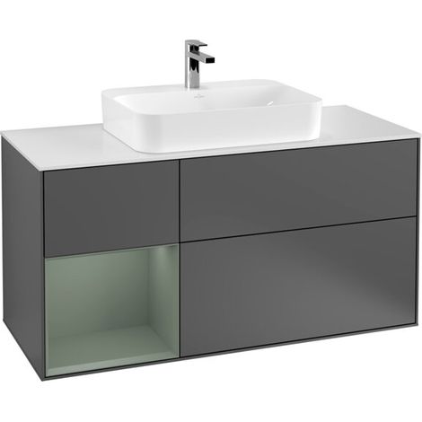 Villeroy & Boch F411GMGK Meuble sous-lavabo Finion F41 (1/2)