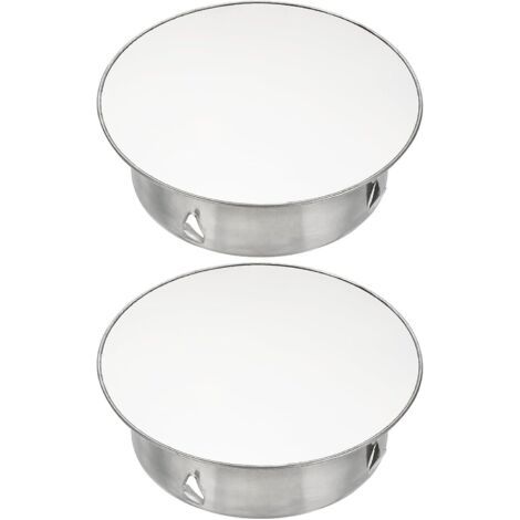 Bouchon pour Tuyau de Poêle 130mm à 140mm, Cache-trou de cheminée, Cache Tuyau, Couvercle De Trou De Cheminée,Bouchon Cheminée Perforé en Acier Inoxydable Ø 150mm Profondeur 44mm, argent