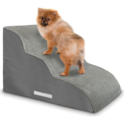 Dreamcatcher 3 Step Dog Stairs for Bed 60x40x40cm, High Density Foam Pet Step Ramp for Sofa, Dogs & Cats (1/5)