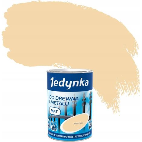 Peinture acrylique pour bois Jedynka 0,9 l Crème mate 1 pc. (1/5)
