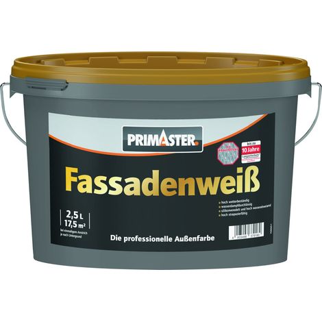 Primaster Fassadenweiß 2,5 L weiß Außen